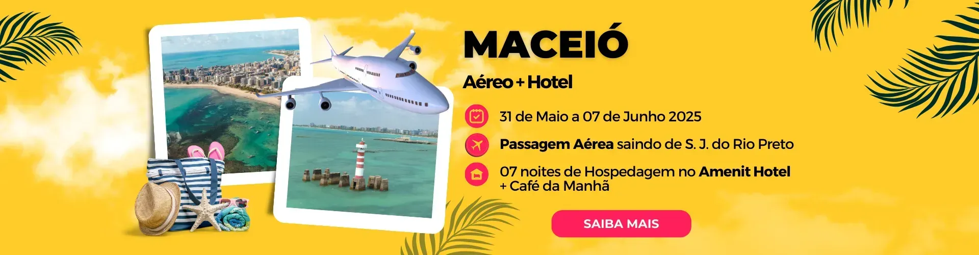 Pacote para Maceió - Junho 2025